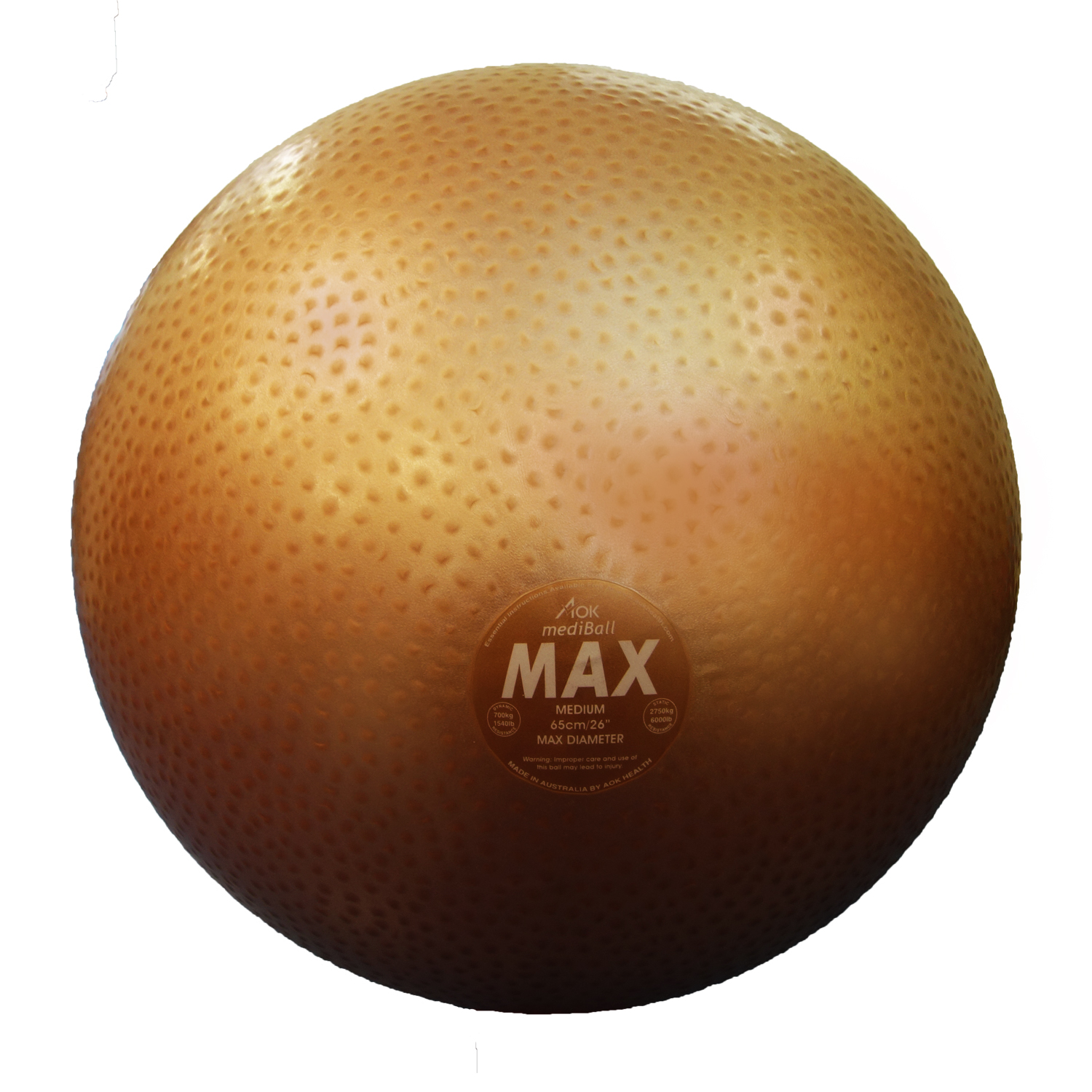 gold exercise ball